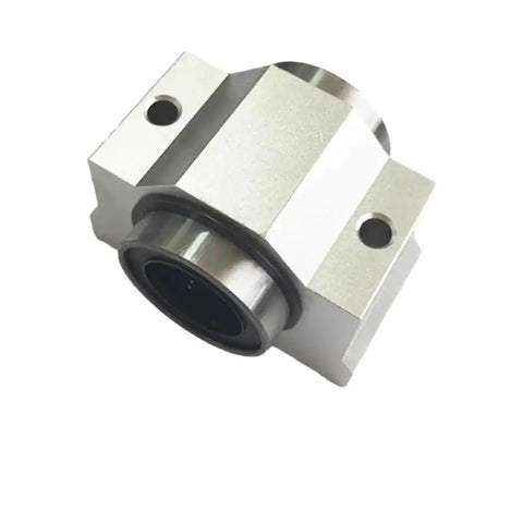 Badass Reliable Self Aligning Ball Bearings Inside Linear Pillow Blocks For Diy And Cnc Machines Plus 3D Printer With Compatible Sc Shaft Sizes For Low Friction Smooth Travel Where Straight Up Precision In Your Builds And Hot Rod Shops., SC12VUU 12mm self-aligning linear pillow block bearing, metal housing