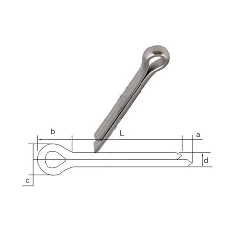 Top Tier 304 Stainless Steel Cotter Pins Assortment Kit With Corrosion Resistant Wave Shape Design For Heavy Machinery Metalworking and Fastening Jobs, single cotter pin with dimensions