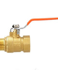 Built Like A Tank 3/4 Inch Brass Ball Valve Plumbing Shut Off High Flow Water Line Fitting Corrosion Resistant Heavy Duty Pipe Connector
