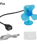 Portable Wind Turbine Power Generator For Cars EV With 5V USB Output Eco ABS Plastic Alternative Energy Charger For Mobile Phones And Power Banks On The Go Wind Charging Solution, blue fan with USB cable