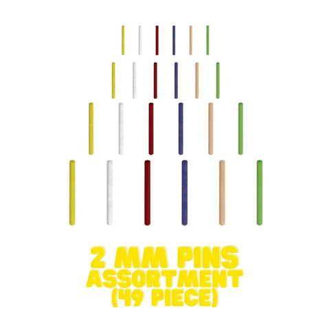Sunburst 2mm Pins For Precision Polishing On Tight Spots Thermoplastic Rotary Cleaning And Polishing Tool Kit 49 Piece Set