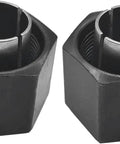 Half Inch Router Collet And Nut Set, 12.7mm Self-Releasing Design, 2 Pack - compatible with Dewalt, Bosch, and more models, front view