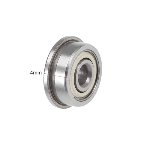 F623ZZ Flanged Ball Bearing 3x10x4mm Shielded Chrome Steel Bearings Pack Of 10, Beefy Yet Smooth Spin For RC Cars, Drones, 3D Printers And Precision Machinery, 4mm side view