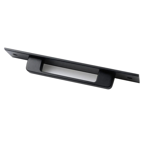 Premium Black Barn Door Pull Handles 2 Piece Set Heavy Duty Aluminum Sliding Closet Hardware With Rustproof Coating for easy grip.