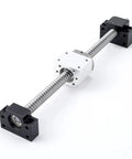Miniature 8mm Pitch Ball Screw with Nut for 3D Printing Machines, Model SFK0801 No Machined, 50mm to 1000mm lengths, front view