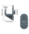 20 Pcs Industrial Freezer Shelf Clips Reinforced for Commercial Refrigerators and Walk-In Freezers with measurements