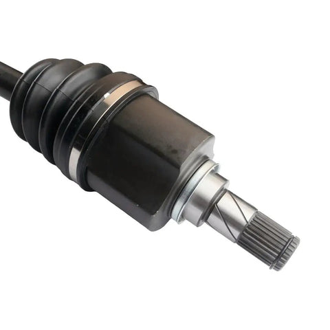 CV Axle Assembly For 2007 To 2013 Nissan Altima Front Left Replacement With Durable Neoprene Boot And Easy Install Reliable Drivetrain Shaft For All Weather Driving And Smooth No Fuss Performance, close-up of splined shaft