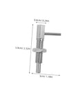 Tough As Nails Stainless Steel Spring Plunger Pin With L Handle For Cabinets Molds And Industrial Machinery Quick Release Safety Lock in dimensions with measurements.