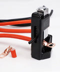Hammer Lug Crimping Tool For 8 AWG Through 4 0 Battery And Welding Cables featuring copper connectors and cables