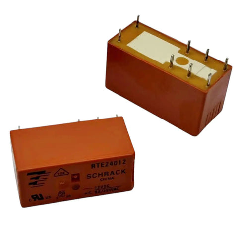 2 Pack 12V DC 8 Pin DPDT Power Relay 8A General Purpose PCB Relay for Projects and Auto Electronics, shown side by side