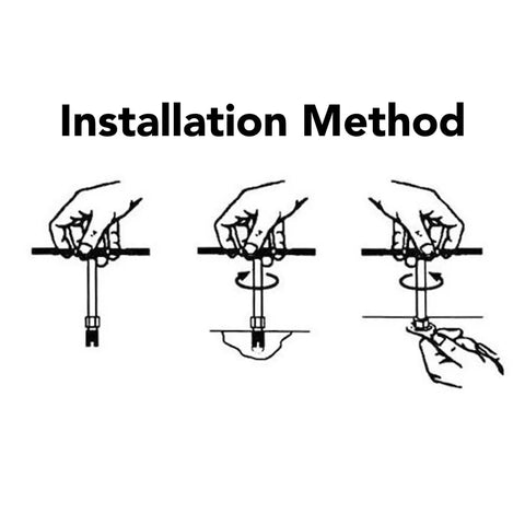 20 Piece Slotted Stainless Steel Self Tapping Threaded Inserts Set installation method diagram for threaded insert repair