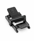 15-degree knife guide accessory for Venture Series sharpeners, close-up view, black plastic, heavy-duty, precise edge bevel