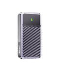 Next Level M.2 NVMe 2280 Hard Drive Enclosure With Thunderbolt 5 Hookup, sleek silver design, compact size for easy storage.