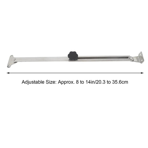Marine Hatch Lid Stay Adjuster Stainless Steel 316 Onboard Adjustable 8 To 14 Inch Length shown fully extended