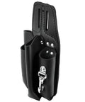 Leather 4 Pocket Tool Pouch With Plier, Ruler And Screwdriver Holders, worksite tough belt tool organizer, riveted construction