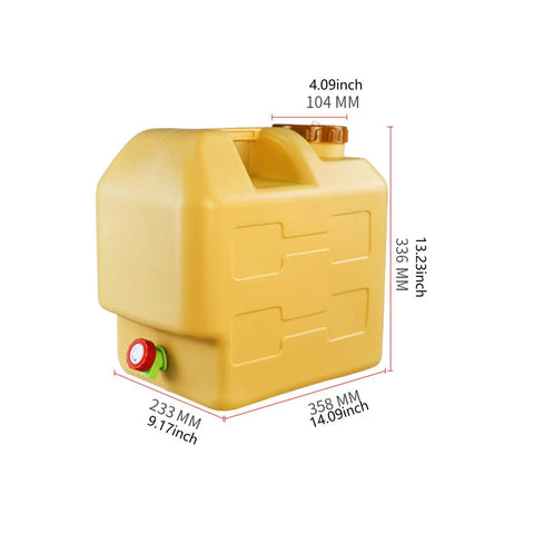 20L Water Storage Container With Spigot For Easy Pouring No Leaks HDPE Tank Built To Last Handle Jug Easy Clean High Temperature Resistant