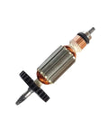 Armature Rotor Assembly For Polisher Motor Replacement, 152 Mm Total Length, 42 Mm Core Height, 35 Mm Core Diameter, metal body, 6 teeth