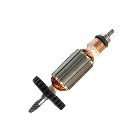 Armature Rotor Assembly For Polisher Motor Replacement, 152 Mm Total Length, 42 Mm Core Height, 35 Mm Core Diameter, metal body, 6 teeth