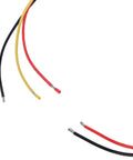 Color-coded wires for 3 Wire Slip Ring With 360 Degree Rotation 30A Power Transfer 22mm Diameter 250RPM Rock Solid Heavy Duty Connector
