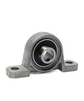 Two Pack Miniature Deep Groove Ball Bearings With Zinc Alloy Housing Bore 8 To 25 mm Outer Dia 25 mm Pillow Block Mounted