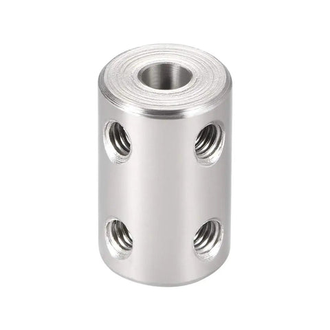 Heavy Duty 5mm To 5mm Shaft Coupling With Set Screw Stainless Steel Rigid Clamp Connector 22mm Length And 14mm Outer Diameter