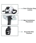 Beefed Up Door Hinge Kit For BMW E46 316i 318i 320i 323i 325i 328i 330i 325xi 330xi With Check Strap Limiter And Durable Metal ABS Construction