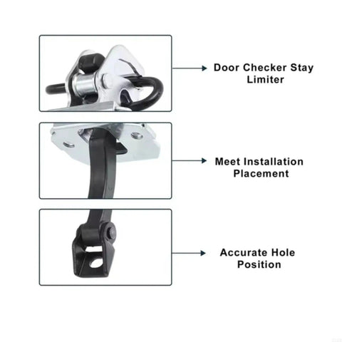 Beefed Up Door Hinge Kit For BMW E46 316i 318i 320i 323i 325i 328i 330i 325xi 330xi With Check Strap Limiter And Durable Metal ABS Construction