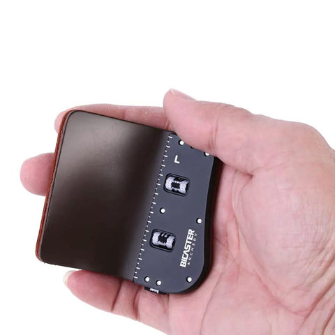 Barebow Finger Tabs With Cowhide Face And Aluminum Plate Large Right Handed Archery Tab Built For Barebow Action Radiused Edges