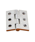 Heavy Duty Stainless Steel Adjustable Door Hinge Set With Six Hole Polished Finish For Industrial Doors And Machinery Cabinets Quiet Smooth Close Durable Box Hinge 65x79x5.5mm front view
