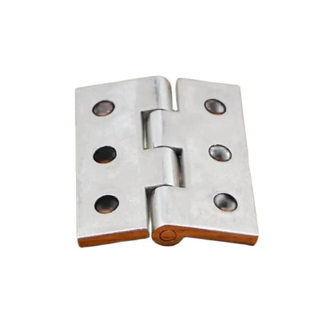 Heavy Duty Concealed Kitchen Cabinet Hinges In Stainless Steel, Adjustable And Polished Six Hole 65x79x5.5mm Design, front view