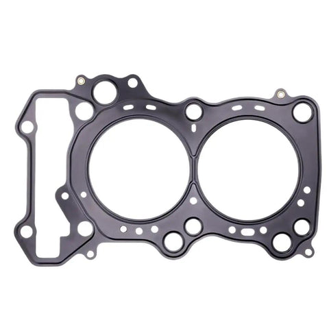 Top Shelf Motorcycle Cover Cylinder Gasket Kit Drops Right Into AN650 Z ABS Engine Rebuild Parts Set Matches 11141-10G00-000 Plus 11241-10G00-000 detailed view of black gasket.