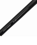 Side angle of Premium 6061 Aluminum Alloy Seat Post 350mm Long with measurements marked, black finish, for bikes, clamp not included