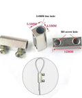 20 Pieces Upgraded Wire Rope Cable Clamps With 3mm Wire Holes For Single And Multi Cable Runs Twelve By Five Point Five Millimeter Clip M3