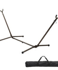 550 Lbs Capacity Hammock Stand With Portable Carrying Bag Heavy Duty Two Person Frame For Outdoors And Indoors Black Antique Finish
