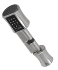 5 In 1 Smart Door Lock For Wooden Doors Offers Dope Keyless Entry With App And Bluetooth Tech To Secure Your Pad Featuring Password And RF Card Access And Magnetic Key Support Plus Emergency Power Interface For No Sweat Unlocking And Peak Home Security - close-up of the smart lock with keypad.