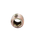 Heavy Duty Bronze E Nut Inserts For Fine Woodworking Rock Solid Furniture Hardware Top Grade Carbon Steel Bolts Pack Of One Hundred, close-up view.