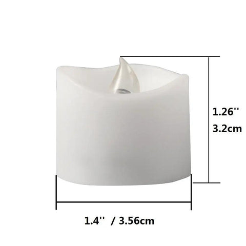 Flameless LED Tea Lights With Timer 6 Hours On 18 Hours Off Warm White 12 Pack Battery Included No Fuss Smoke Free Realistic Flicker Ideal For Decor And Ambience