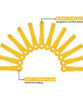 30 Pcs Replacement Blades For Weed Warrior Push-N-Load 3 Blade Trimmer Head And Pivotrim Hybrid 2-N-1 Head PA6 Nylon