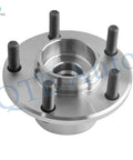Close-up of a front wheel hub bearing assembly for Two Front Wheel Hub Bearing Assemblies Replacement For 2004 2005 Mazda 3 Direct Fit Bolt On Drop In Kit With Premium OEM Grade Hubs For Smooth Ride Quiet Operation And Long Lasting Wheel Bearing Performance