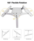 180° rotation feature of Beastly Bright 300W LED Flood Light With 24000 Lumens Outdoor Security Lighting, showing wall, ground, and ceiling mounts.