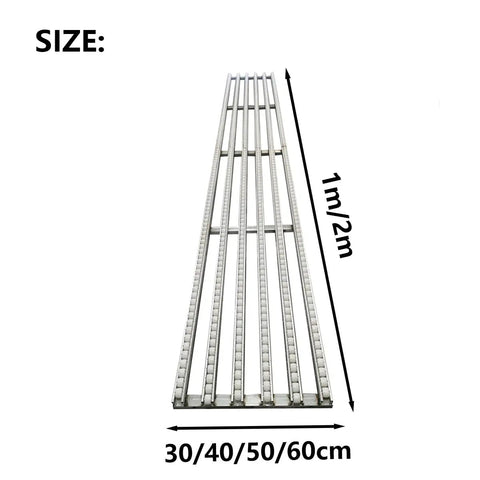 Foldable Lightweight Gravity Roller Conveyor For Warehouse Logistics Portable Guided Pulley Track, 1m size with adjustable lengths.