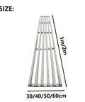 Non Powered Gravity Conveyor Slide For Warehouse Logistics Unloading, Foldable Freight Rail 30cm X 1m, shown in length with dimensions.