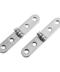Two stainless steel hinges from 20Pcs 180 Degree Foldable Hinge Set in stainless steel flap hinges screw on for sewing machine cabinet
