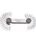 Steel Screw Pitch Gauge With Locking Device Heavy Duty Pro Grade For Construction And Home Improvement 28-leaf tool