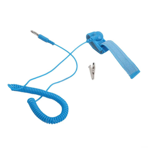 Anti Static Wrist Strap ESD Grounding Bracelet For Electronics Repair, Adjustable Conductive Fiber Band