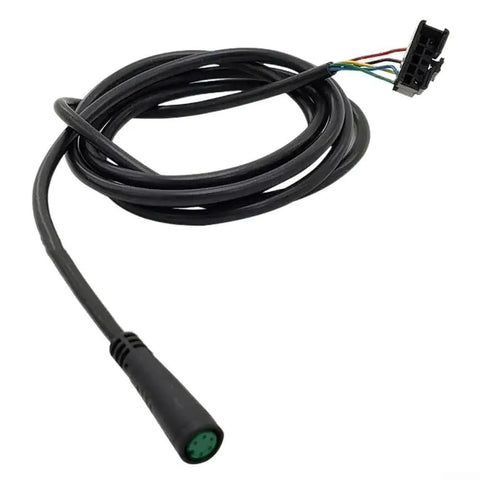 Display Connecting Cable for Electric Scooter and E-Bike Dashboard 6 Pin and 5 Pin Waterproof Throttle Wire Harness Black Replacement