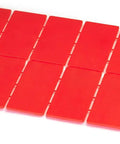High Impact Plastic Flat Shims Leveling Spacers One Eighth Inch Thick Bulk Case 300 Pieces arranged in a flat layout.
