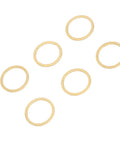 Brass Washer Shear Ring Repair Kit, 6 Piece Set With Low Volatility Brass Washers For High Temperature And Oxidation Prevention, Vacuum Ready, Built To Last, Heavy Duty Pro Grade Kit For VST VSTA SBKA; six brass washers