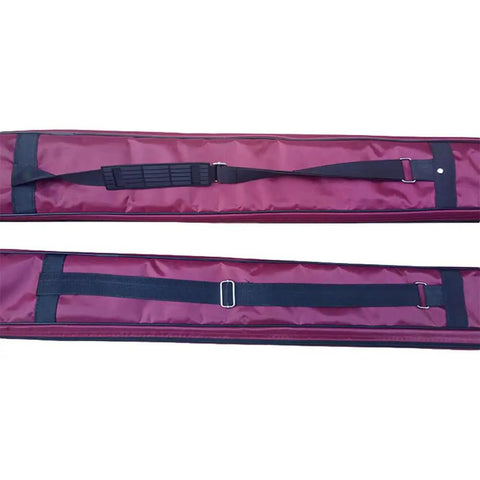 Waterproof Kung Fu Tai Chi Sword Case with double layer design, rugged Oxford fabric, PU leather trim, black adjustable strap