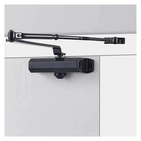 Hydraulic Door Closer With No Slam Soft Close Adjustable Speed Quiet Operation And Durable Hardware for cabinets on white surface